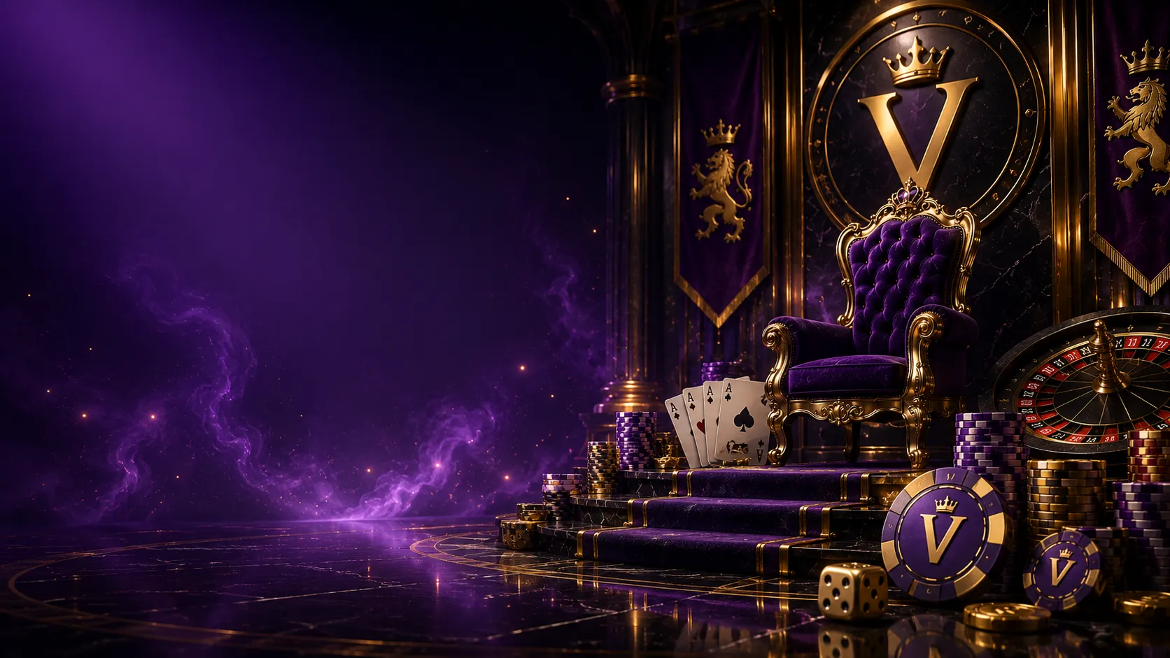 Victory Dynasty Hub royal throne room scene